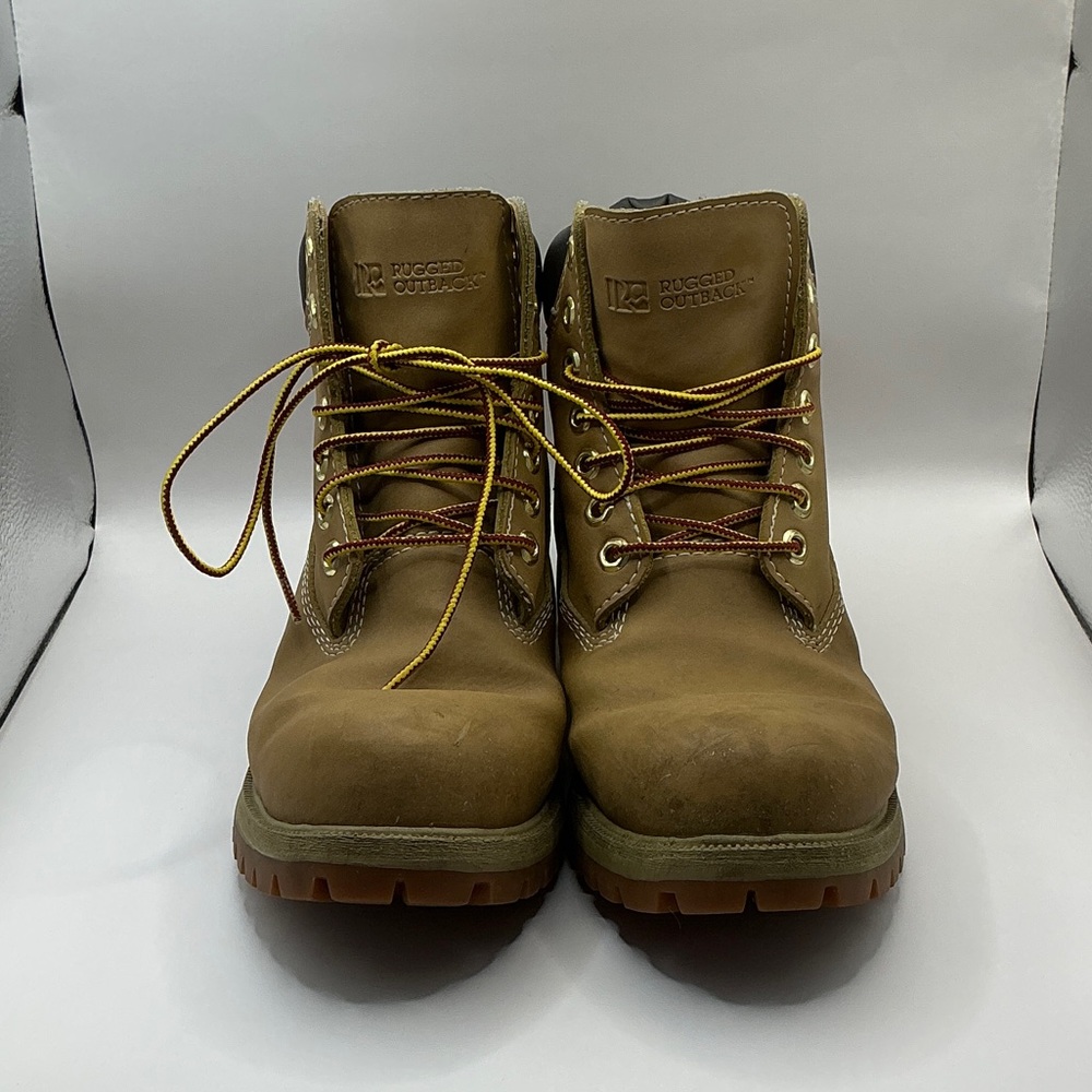 Men's Skid Resistant, Waterproof Leather Boots